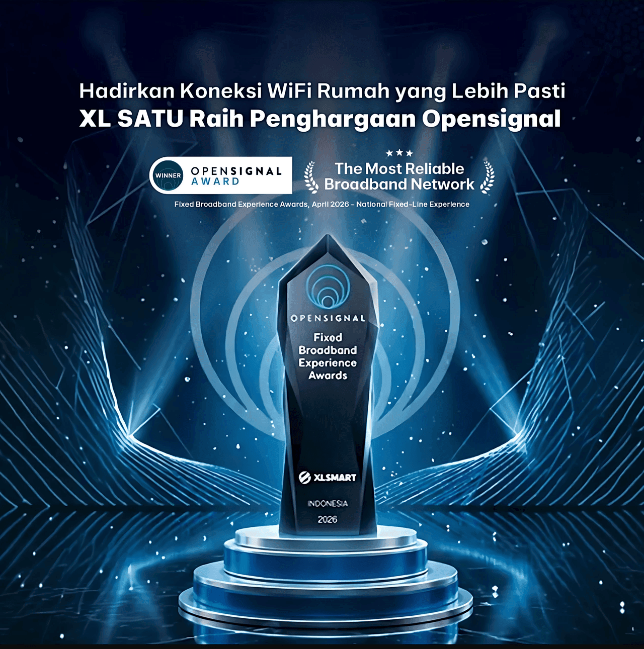 Banner promo layanan internet rumah XL SATU